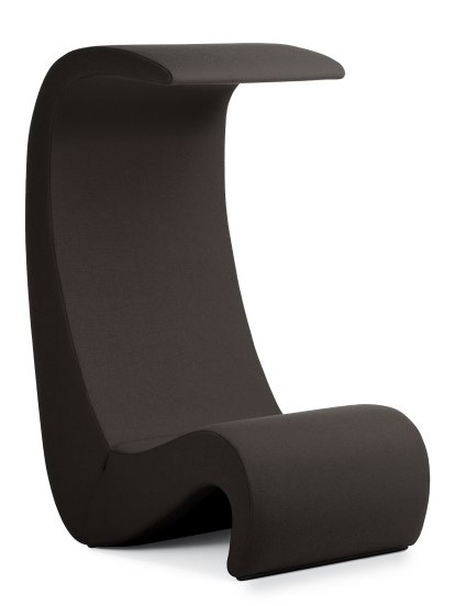 Fauteuil Amoebe Highback, Noir