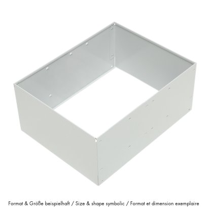 Cadre métallique pour porte coulissante USM Haller, 75 x 35 x 35, Gris clair RAL 7035