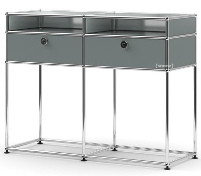 Console USM Haller, Gris moyen RAL 7005