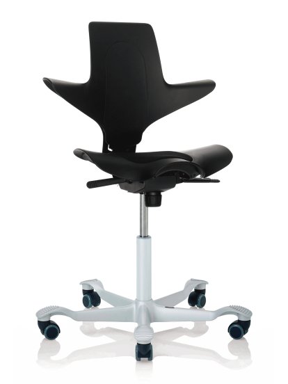 Capisco Puls 8010, Black, Xtreme noir, Argent