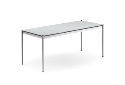Table USM Haller, 175 x 75 cm, Stratifié, Gris perle