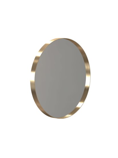 Unu Miroir rond, ø 40 cm, Or brossé