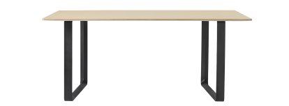 Table 70/70, L 170 x L 85 cm, Chêne, Noir