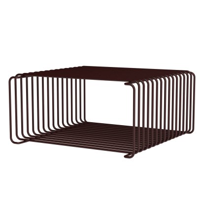Étagère Panton Wire Low, 35 cm, Rouge Noir