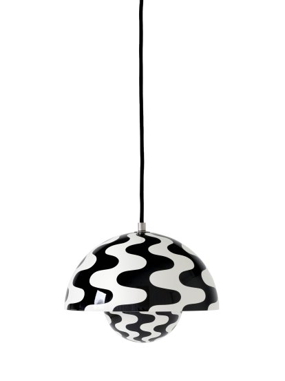 Suspension Flowerpot VP1, Noir/blanc