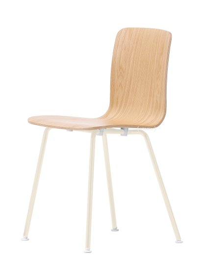 HAL Ply Tube, Chêne clair, Revêtement thermolaqué ivoire, Sans revêtement de l'assise