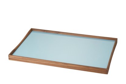 Plateau Turning Tray, L (38 x 51 cm), Noir/bleu