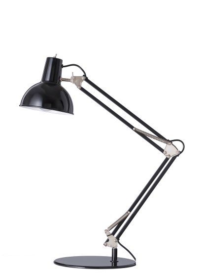 Lampe de bureau à ressort, Noir