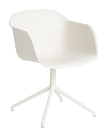 Fauteuil Fiber Swivel, Blanc naturel