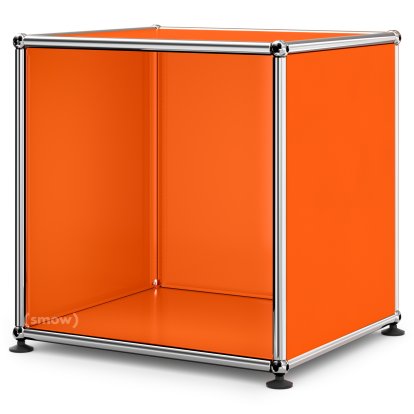 Table de chevet USM Haller ouverte, Orange pur RAL 2004