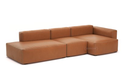 Mags Soft Sofa Combinaison 4, Accotoir à droite, Cuir Sense - cognac