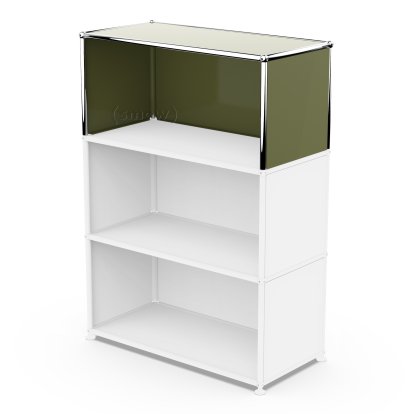 Kit d’extension verticale USM Haller 1, Vert olive RAL 6003, 35 cm