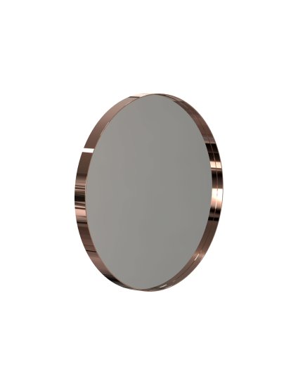 Unu Miroir rond, ø 40 cm, Cuivre poli