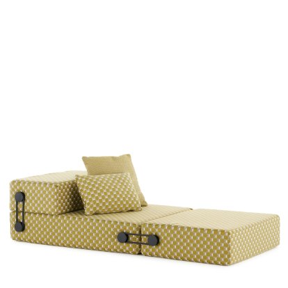 Chauffeuse Trix Outdoor, Jaune à carreaux