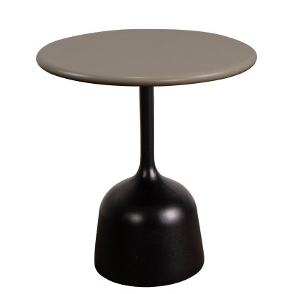 Table d'appoint Glaze, Aluminium - Taupe, Gris lave