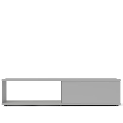 Flow Q Lowboard, 200 cm, 46,1 cm (porte abattante), Cool Grey