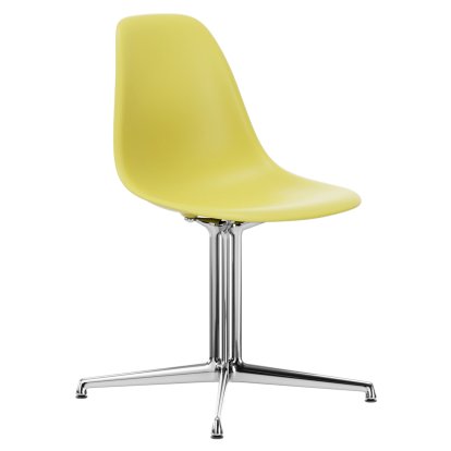 Eames Plastic Side Chair DSL, Citron, Sans rembourrage, Sans rembourrage, Aluminium poli