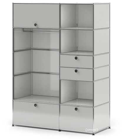 Armoire-penderie USM Haller Type 1, Gris clair RAL 7035