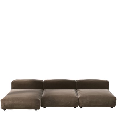 Vetsak Sofa Set 4, Suave - Expresso, Sans coussin