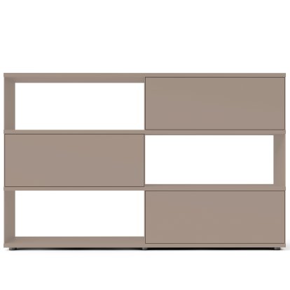 Flow Q Highboard, 200 cm, 126,7 cm (3 portes abattantes), Rosewood