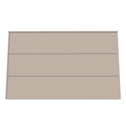 Buffet Aventa avec tiroirs, 120 cm, 3 Grilles de hauteur, Mélamine gris cachemire, Montage murale