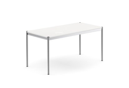 Table USM Haller, 150 x 75 cm, MDF (couleurs USM), Blanc pure RAL 9010