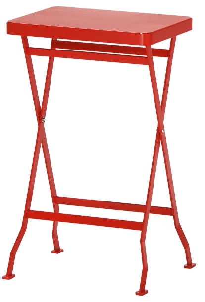 Table d'appoint Flip, Orangé sang (RAL 2002)