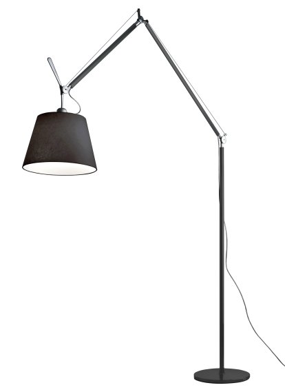 Lampadaire Tolomeo Mega Terra, Tissu noir, 32 cm