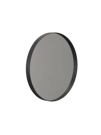 Unu Miroir rond, ø 40 cm, Noir mat