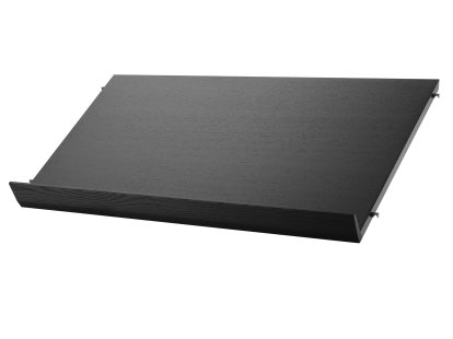 String System présentoir à revues bois massif , 78 x 30 cm, Placage frêne noir