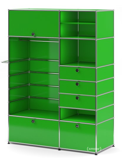 Armoire-penderie USM Haller Type 2, Vert USM