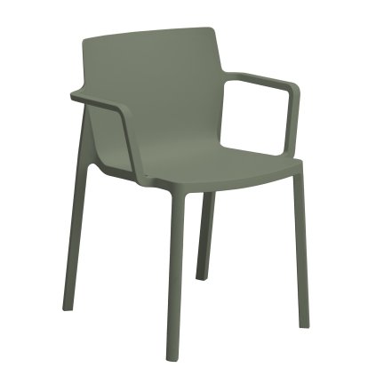 Chaise LP Recycled, Avec accotoirs, Agave