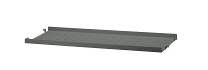 Planche métal String System, 58 x 20 cm, Rebord bas, Gris foncé