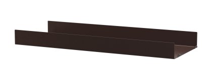 Planche métal String System, 78 x 30 cm, Rebord haut, Brun foncé