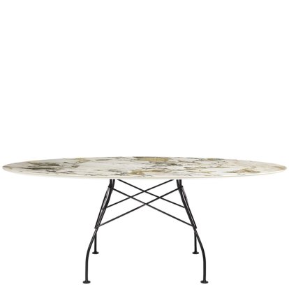 Table Glossy, Oval 192 x 118 cm, noir, Symphonie 