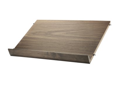 String System présentoir à revues bois massif , 58 x 30 cm, Placage noyer