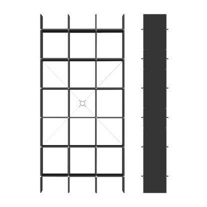 Étagère FNP 4, Noir bicolore