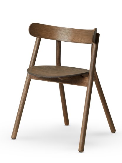Oaki Dining Chair, Chêne fumé, Sans coussin d'assise