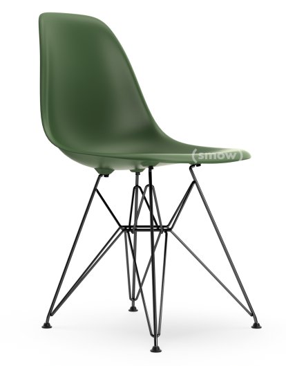 Eames Plastic Side Chair RE DSR, Forêt, Sans rembourrage, Sans rembourrage, Version standard - 43 cm, Revêtement basic dark