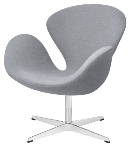 Fauteuil Swan (cygne), 40 cm, Christianshavn, Christianshavn 1170 - Gris uni clair