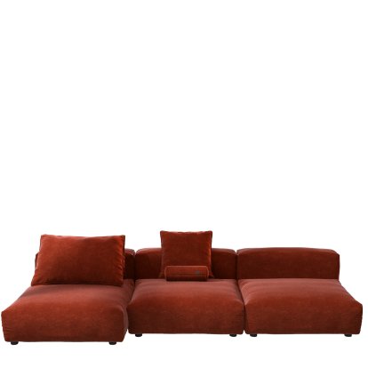 Vetsak Sofa Set 4, Suave - Safran, Avec coussin