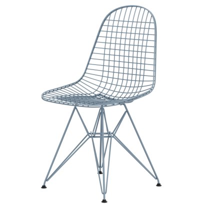Chaise Wire Chair DKR, Revêtement thermolaqué bleu ciel, Sans rembourrage, Sans housse de coussin