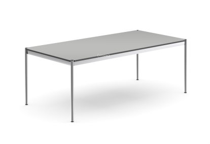 Table USM Haller, 200 x 100 cm, Stratifié, Gris pastel 