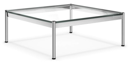 Table basse USM Haller, 100 x 100 cm, Verre, Transparent