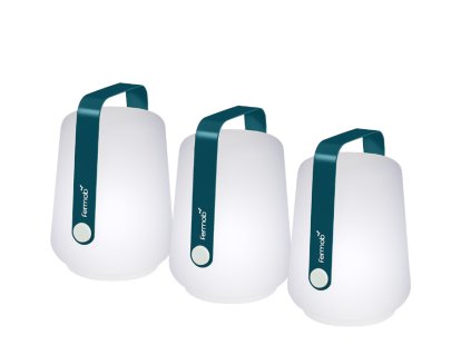 Lot de 3 lampes Balad Mini , Bleu acapulco