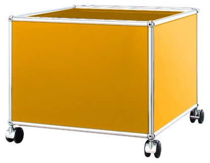Caisson mobile pour enfants USM Haller, Jaune or RAL 1004, H 43 x L 53 x P 53 cm