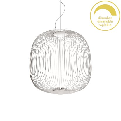 Suspension Spokes, Ø52 cm, Blanc, Dimmable
