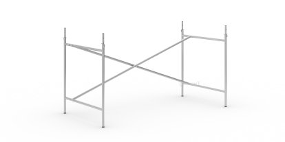 Châssis de table Eiermann 2, Argent, Vertical, décalé  , 135 x 66 cm, Avec rallonge en hauteur (hauteur 72-85 cm)