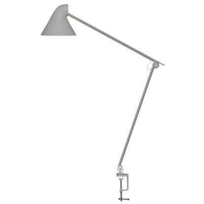Lampe de table NJP, Gris, Pince pour table