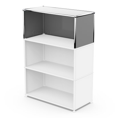 Kit d’extension verticale USM Haller 1, Gris moyen RAL 7005, 35 cm